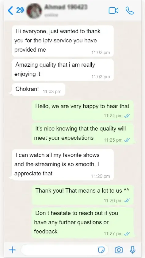 WhatsApp conversation between a subscriber and Lynx IPTV support — screenshot 3 of 9